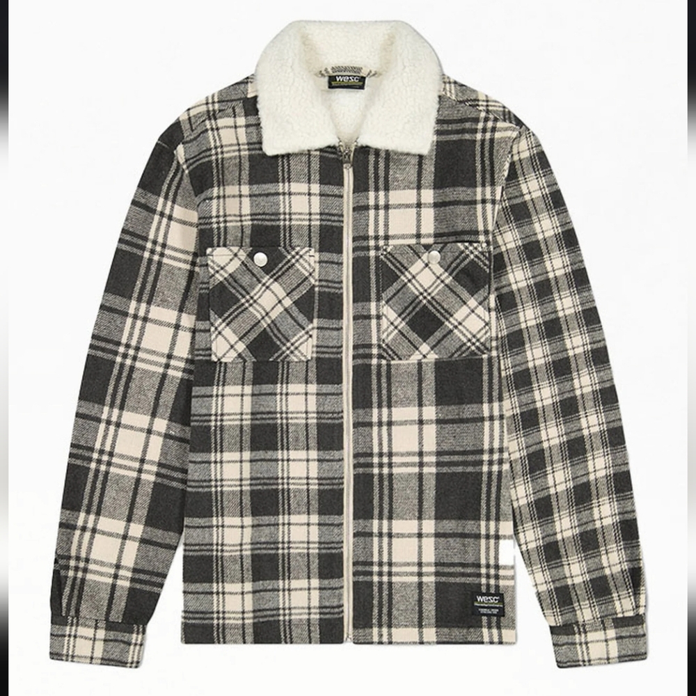 Wesc Unisex Liam Plaid Full-Zip Shirt Jacket Size Men's/Women's - XL/XXL NWT - Picture 10 of 11